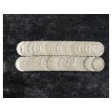 FULL ROLL OF SILVER ROSEVELT DIMES