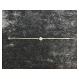 3.35G 14K BRACELET WITH CZ STYLE STONE