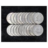 FULL ROLL KENNEDY HALF DOLLARS (MIXED YEARS)