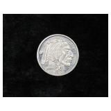 ONE TROY OUNCE .999 SILVER BUFFALO ROUND