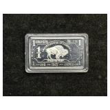 .999 FINE GERMAN SILVER ONE TROY OUNCE BULLION BAR