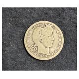 1909-S BARBER QUARTER