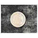 1848 LIBERTY SEATED HALF DIME