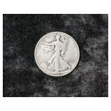 1939-D WALKING LIBERTY SILVER HALF DOLLAR