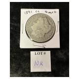 1891 CARSON CITY MORGAN SILVER DOLLAR