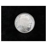 ONE TROY OUNCE .999 SILVER BUFFALO ROUND