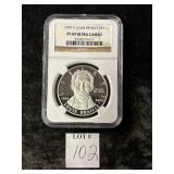 NGC GRADED PF69 ULTRA CAMEO 2009 LOUIS BRAILLE