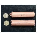 1951-P & 1954-P WHEAT PENNY ROLLS