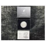 U.S. MINT 2022 AMERICAN EAGLE UNC COIN WITH COA