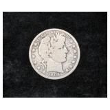 1906-D BARBER HALF DOLLAR