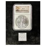 NGC GRADED MS69 2014 AMERICAN EAGLE $1 COIN