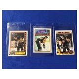 (3) MARIO LEMIEUX TOPPS STICKERS: 1987-1989