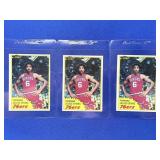 (3) 1981 TOPPS JULIUS DR. J ERVING CARDS