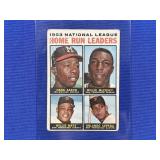 1964 TOPPS HOME RUN LEADERS #9: AARON, MAYS, ETC