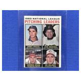1964 TOPPS PITCHING LEADERS #3: KOUFAX, SPAHN, ETC