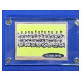 1961 TOPPS NO. 476 BALTIMORE ORIOLES TEAM CARD