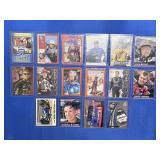 (16) AUTOGRAPHED NASCAR CARDS W/HARVICK, BIFFLE,