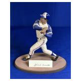HANK AARON AUTOGRAPHED GARTLAN FIGURE-NO BAT