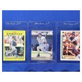 (3) IVAN RODRIGUEZ 1991 ROOKIE CARDS