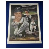 JOE DIMAGGIO LITHOGRAPH 24X18 ANGELO MARINO