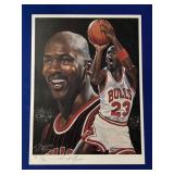 MICHAEL JORDAN LITHOGRAPH ANGELO MARINO SIGNED