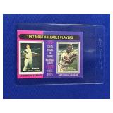 1975 MICKEY MANTLE/HANK AARON TOPPS