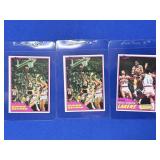 (3) 1981 TOPPS MAGIC JOHNSON CARDS