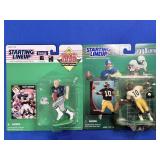 (2) FOOTBALL STARTING LINEUP FIGURES IN BOX