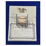 MICKEY MANTLE AUTOGRAPHED 1981 WORLD SERIES BALL