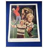 JACK NICKLAUS LITHOGRAPH 24X18 ANGELO MARINO