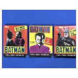 (3) 1989 TOPPS SEALED BATMAN WAX PACKS