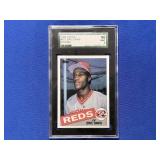 ERIC DAVIS ROOKIE SGC 9- 1985 TOPPS #627