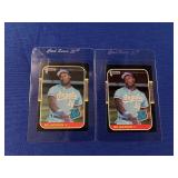 (2) BO JACKSON ROOKIES 1987 DONRUSS