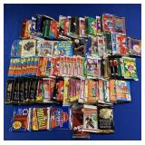 UNOPENED SPORTS PACKS-OVER 100 ASSORTED