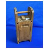 WOODEN BLASTING CAP BOX APPROX 10.5"