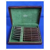 SET OF (8) VINTAGE CUTCO SMOOTH EDGE SLICING KNIFE