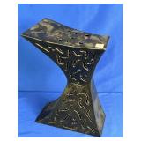 ART DECO METAL STATUE APPROX 15" X 10.75"