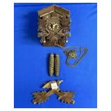 GERMANY MARKED CUCKOO CLOCK WITH WEIGHTS