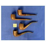 (4) SMOKING TOBACCO PIPES:STEM-BITER VELLO-BOLE,