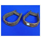 *PAIR* WOODEN STIRRUPS