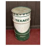 METAL TEXACO OIL DRUM/BARREL APPROX 27"