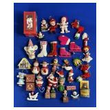 VINTAGE FUZZY CHRISTMAS ORNAMENTS, HONG KONG,