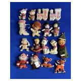 VINTAGE FUZZY CHRISTMAS ORNAMENTS: ELVES, ELF ON