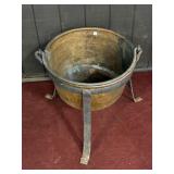 COPPER KETTLE ON BASE APPROX 23"