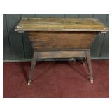 WOODEN DOUGH BOX APPROX 40" X 20" X 29"