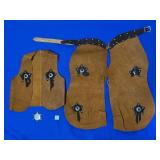 SIZE 8 CHILDREN'S LEATHER CHAPS &