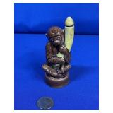 TURRET IMPORTS CERAMIC MONKEY DECANTER *FULL*