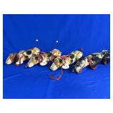 (4) FISHER PRICE SNOOPY WOODEN TOYS