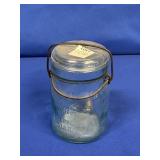 WIDEMOUTH TELEPHONE JAR GLASS MARKED ON BOTTOM