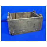 FLAMING BALL 50 CAL WOODEN AMMO CRATE